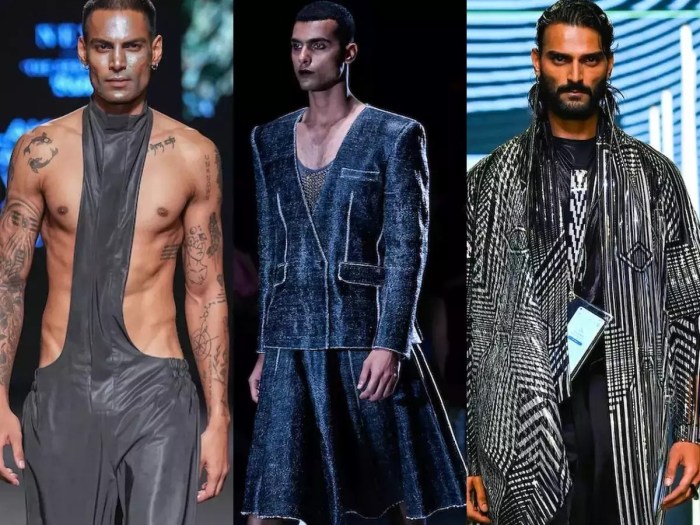 Men's fashion runway