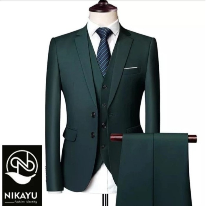 Green jacket men's fashion