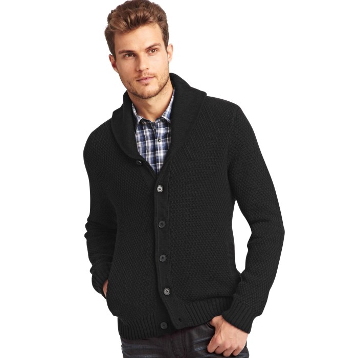 Black sweater mens fashion